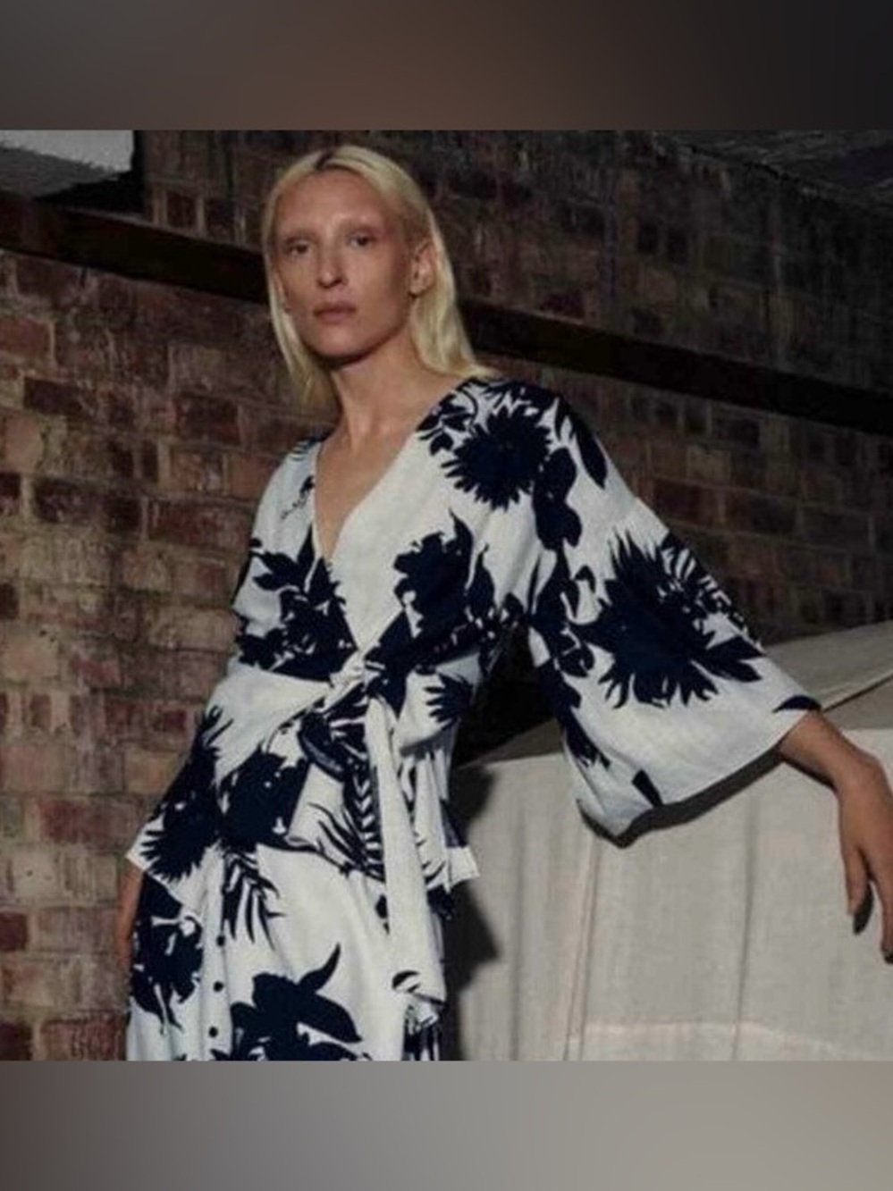 Zara Floral Wrap Top